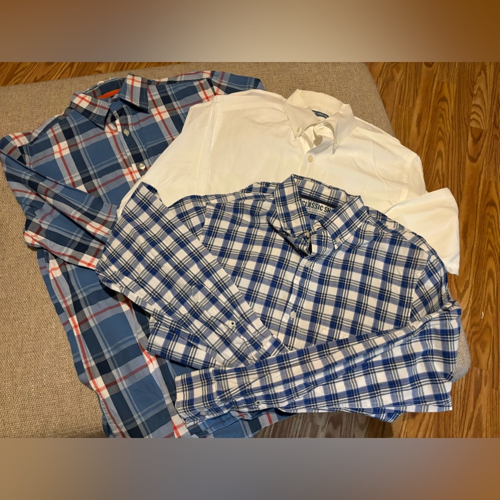 Lot of 3 Men’s Small Button Down Shirts